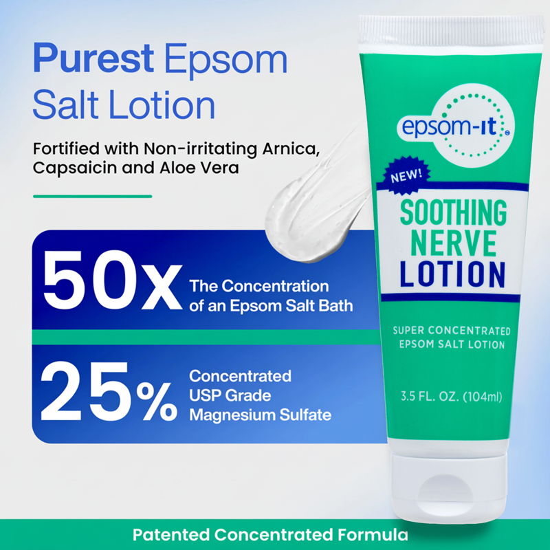Soothing Nerve Lotion with Magnesium, Arnica & Capsaicin - 3.5 oz