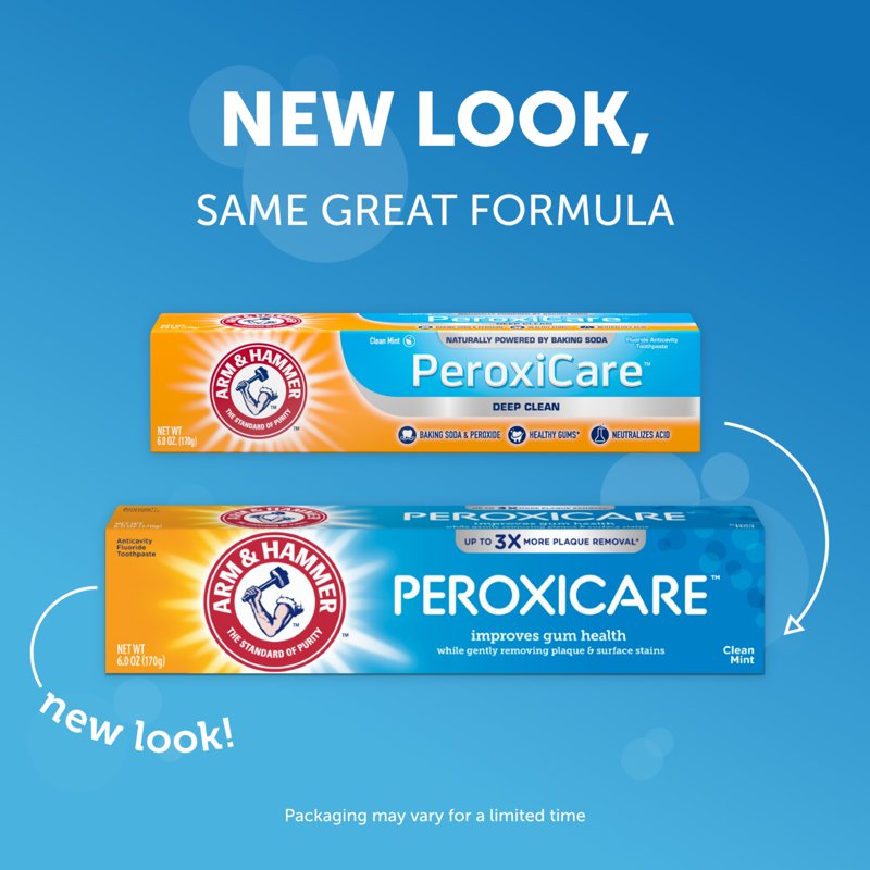 Peroxicare Fluoride Toothpaste with Baking Soda - Clean Mint