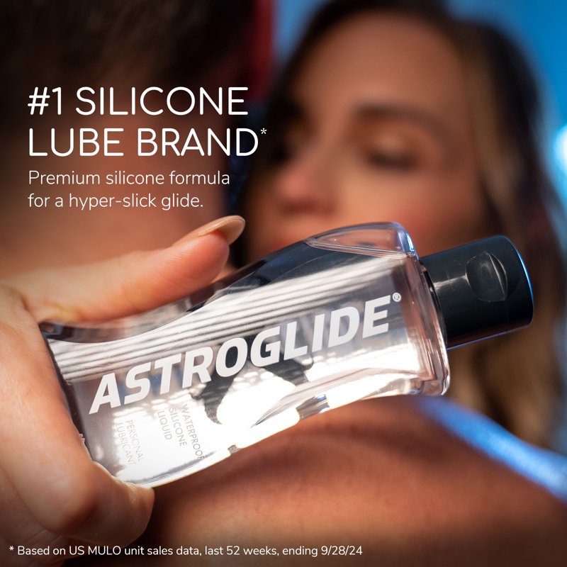 Premium Silicone Personal Lubricant, Waterproof Long-Lasting Lube, 2.5 fl oz