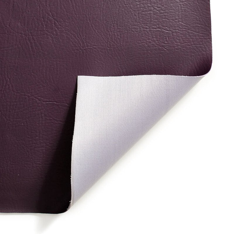 Vinyl Faux Leather Fabric - 54 Inch Wide, 100% Polyester - Plum - Craft Material