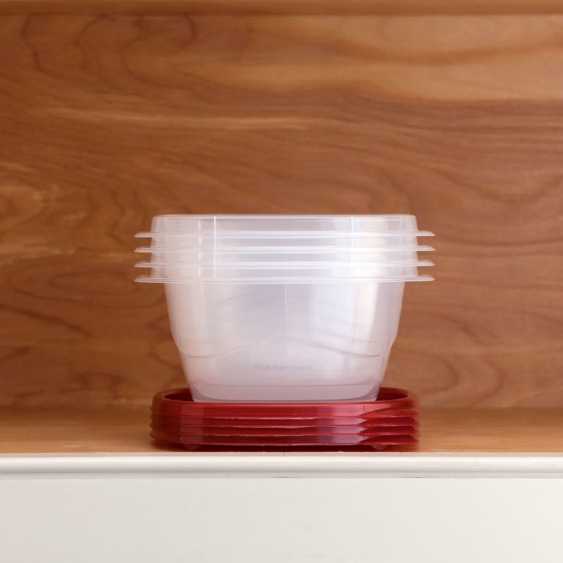 Rubbermaid TakeAlongs 6-Pack Deep Square Food Storage Containers