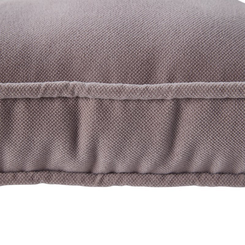 Hyatt Microfiber Chair Cushion Set - Gray (2-Pack) 17x15 in