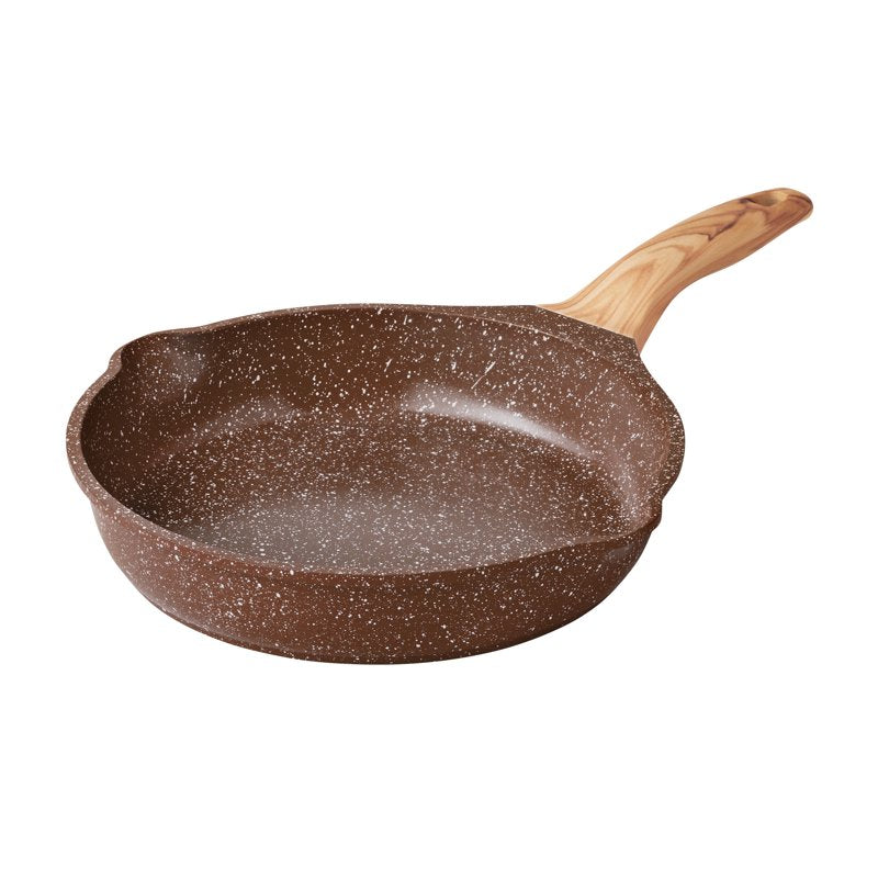 14-Piece Cast Aluminum Cookware Set - Brown Speckle