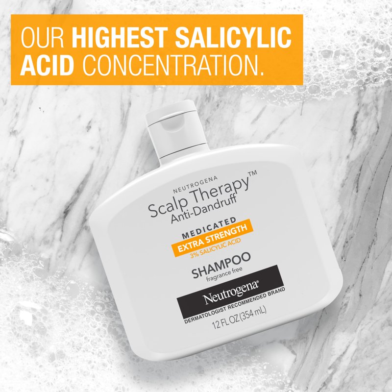 Medicated Anti-Dandruff Shampoo with 3% Salicylic Acid, 12 fl. oz