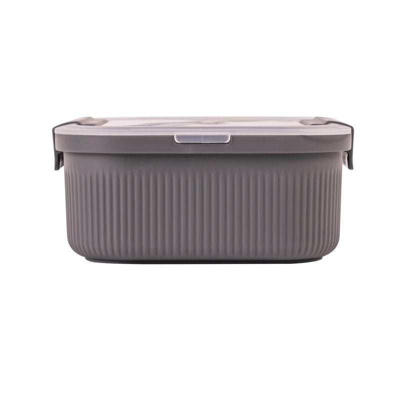 Bento Container Set - 4 Pack, 42oz Airtight Food Storage, Gray