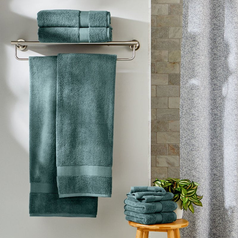Better Homes & Gardens Soft Cotton Hand Towel - Nimbus Blue, 16x28 Inches