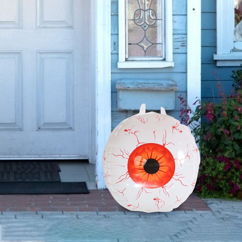 Water-Resistant Inflatable Halloween Eyeball Decor for Indoor Outdoor Party Garden