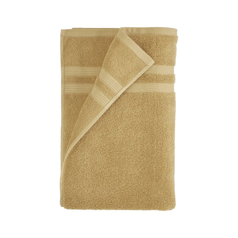 Yellow Cotton-Rich Bath Sheet 62x30 Inches - Quick-Dry & Oversized