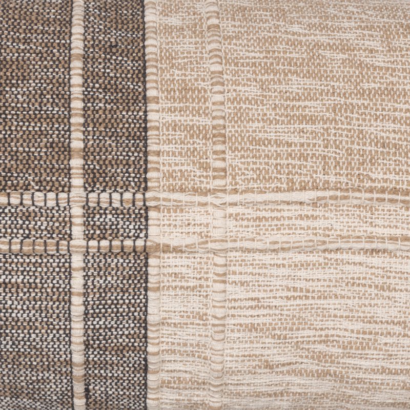 Better Homes & Gardens Patchwork Decorative Throw Pillow - 14x24 Lumbar, Neutral Colors, 2 Pack
