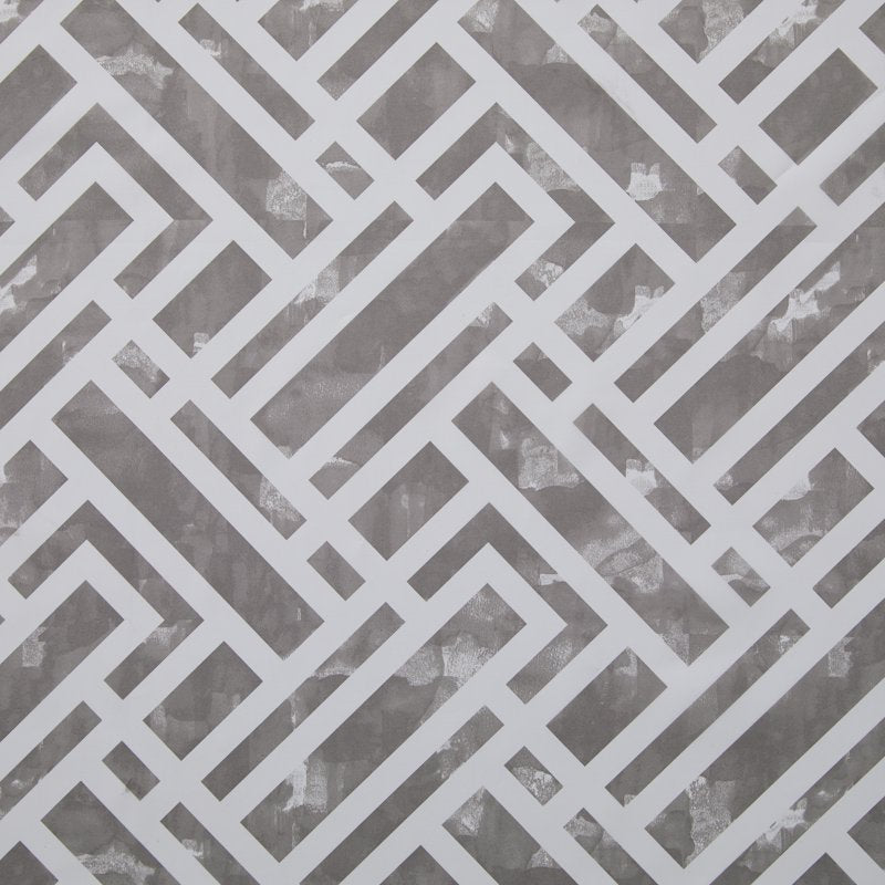 Mainstays Geometric Polyester Shower Curtain Set - Beige, 15 Pieces