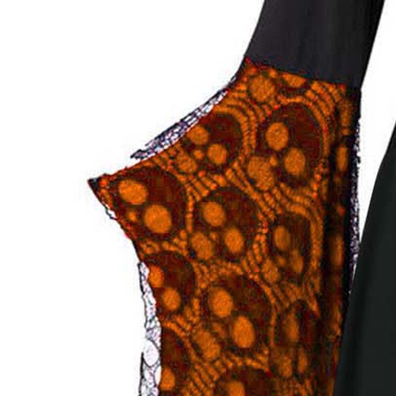 Women's Gothic Witch Dress Halloween Costume AA-Orange S