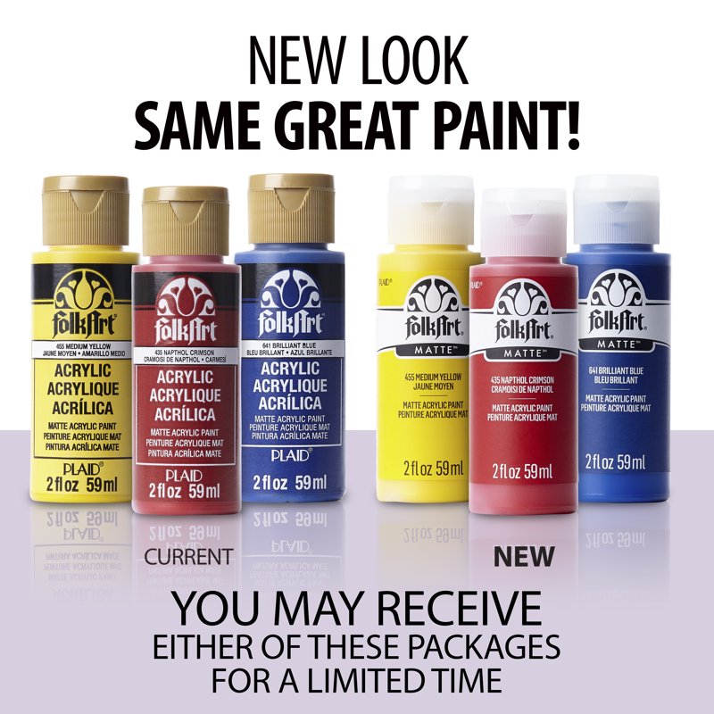 FolkArt Acrylic Craft Paint - Matte Finish, Vintage Tea Rose, 2 fl oz