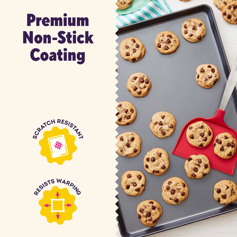 Non-Stick Mega Cookie Sheet & Cooling Rack Set - 21x15