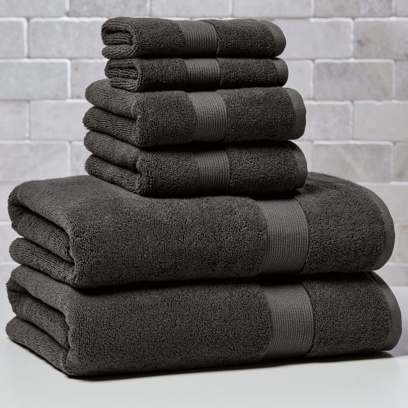 Better Homes & Gardens Soft Cotton Hand Towel - Grey Shadow, 16x28 Inches