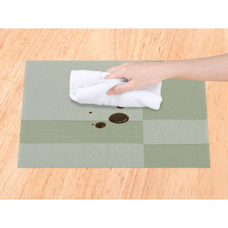 Set of 8 Green Placemats - Kitchen Table Decor