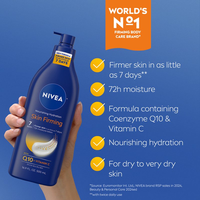 Skin Firming Body Lotion with Q10 and Vitamin C for Dry Skin - 16.9 fl oz