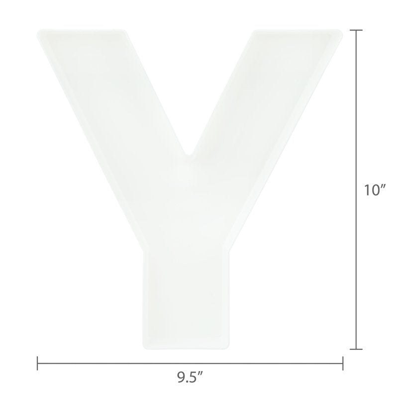 White Plastic Baby Letter Trays - Set of 4 for Parties