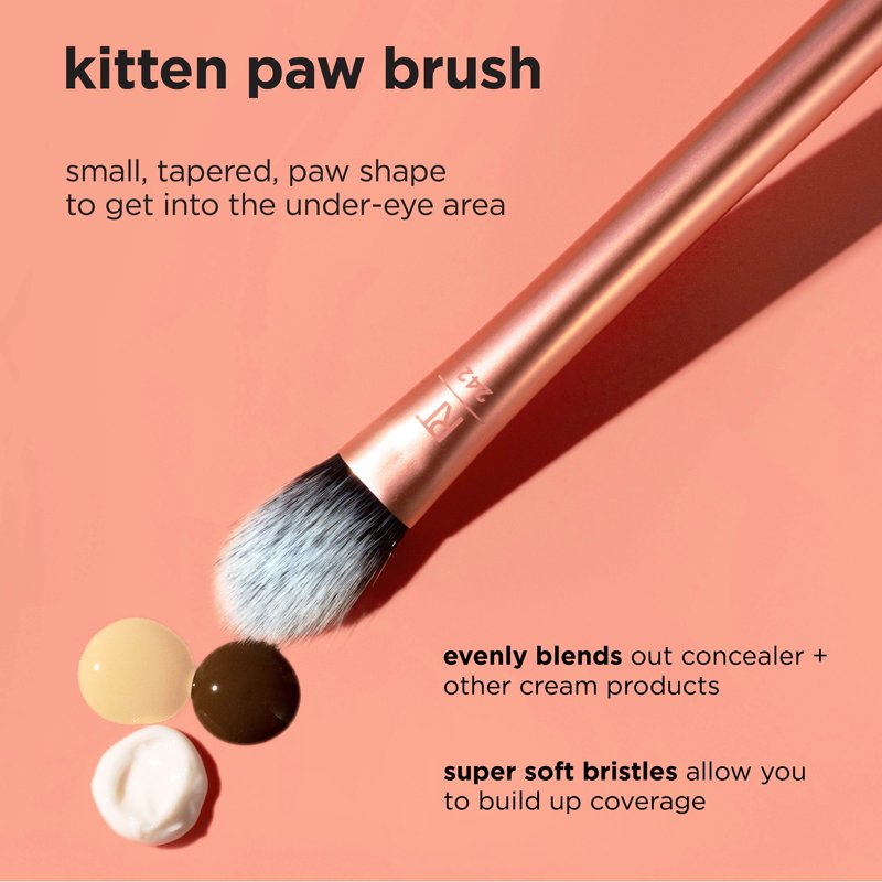 Brightening Concealer Makeup Brush - Kitten Paw Shape for Under Eye