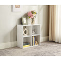 4-Cube Storage Organizer Bookcase - White 2x2 Design
