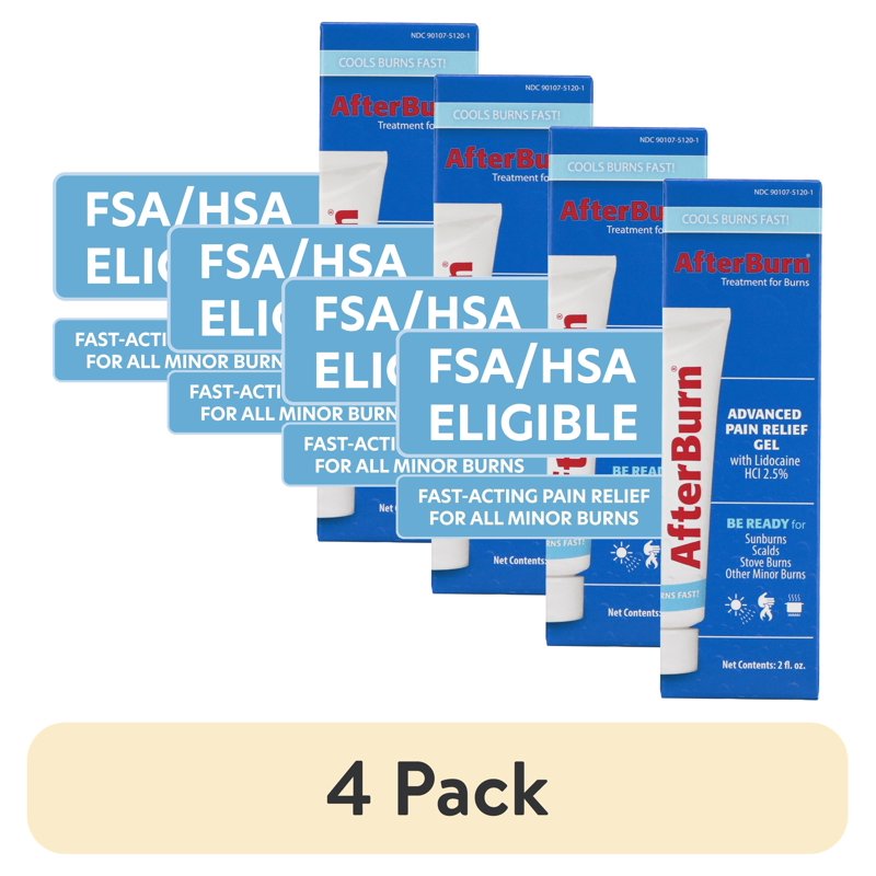 AfterBurn Advanced Pain Relief Gel - 2 oz. Tube for Burns