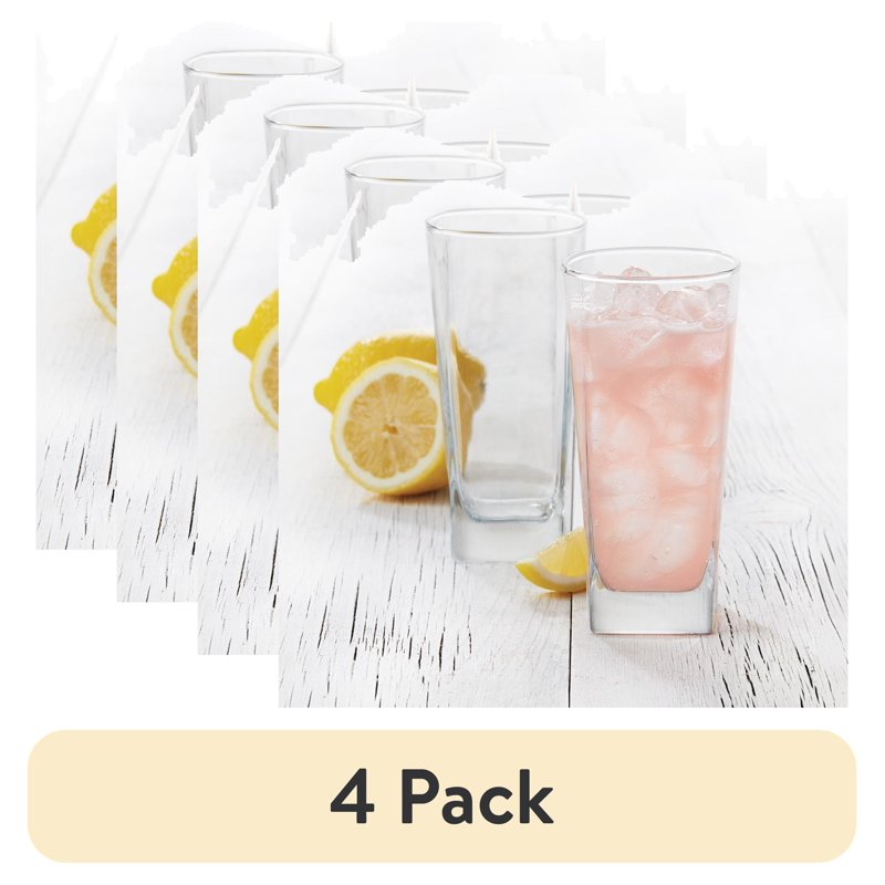 Hollis Beverage Glass Set - 14.4 oz, 8-Piece, 4 Pack