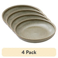 8.9-Inch Stoneware Dinner Bowl - Cream, 4 Pack