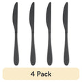 Stainless Steel Dinner Knife - Black, 4 Pack - Cambridge Byram