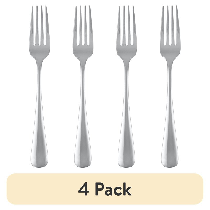 Pepino Mirror Stainless Steel Dinner Fork - 4 Pack