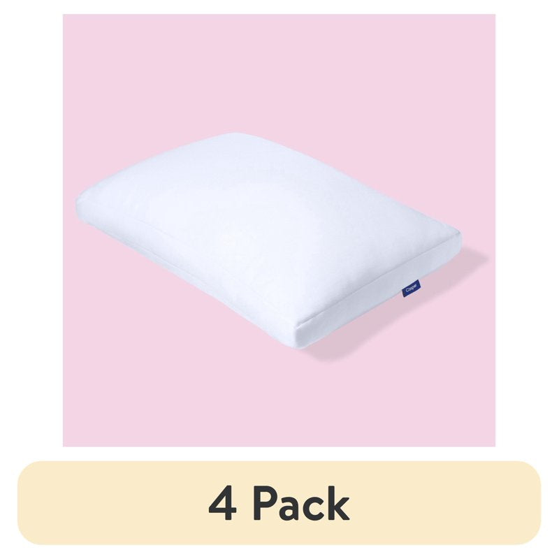 (4 Pack) Cooling Pillow for Sleep - Standard Size, Medium Profile, Fluffy & Supportive