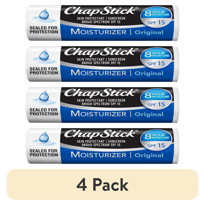 Moisturizing Lip Balm with SPF 15 - Unscented Sun Protection for Lips