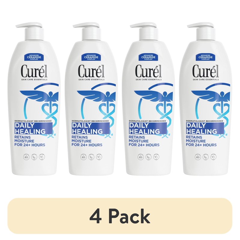 Daily Healing Hand and Body Lotion for Dry Skin - 4 Pack (20 fl oz each)
