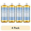 Unscented Pure-Castile Liquid Soap - Organic Multi-Purpose Body Wash