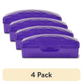 Plastic Soap Holder Dish - 4 Pack, Stand-Alone Design
