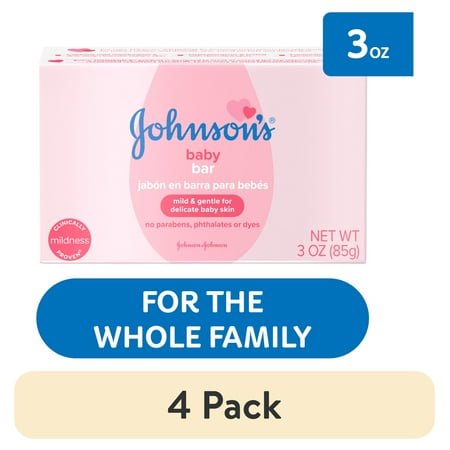 Gentle Baby Bar Soap - Moisturizing & Hypoallergenic, 4 Pack