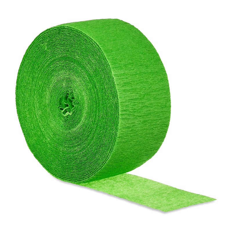 4 Pack Lime Green Paper Party Streamers - 150 Feet for Events & Decorations