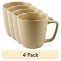 14 oz Matte Brown Ceramic Mug - 4 Pack