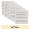 18-Piece Kitchen Bar Mop Dishcloth Set - 4 Pack, White