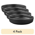 Matte Black Stoneware Dinner Bowl - 4 Pack