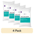 (4 Pack) Mainstays King Back & Side Sleeper Bed Pillows - Extra Firm, Hypoallergenic