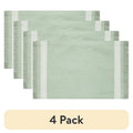 Global Woven Cotton Placemat Set - Hedge Green - 4 Pack - 14" x 19"