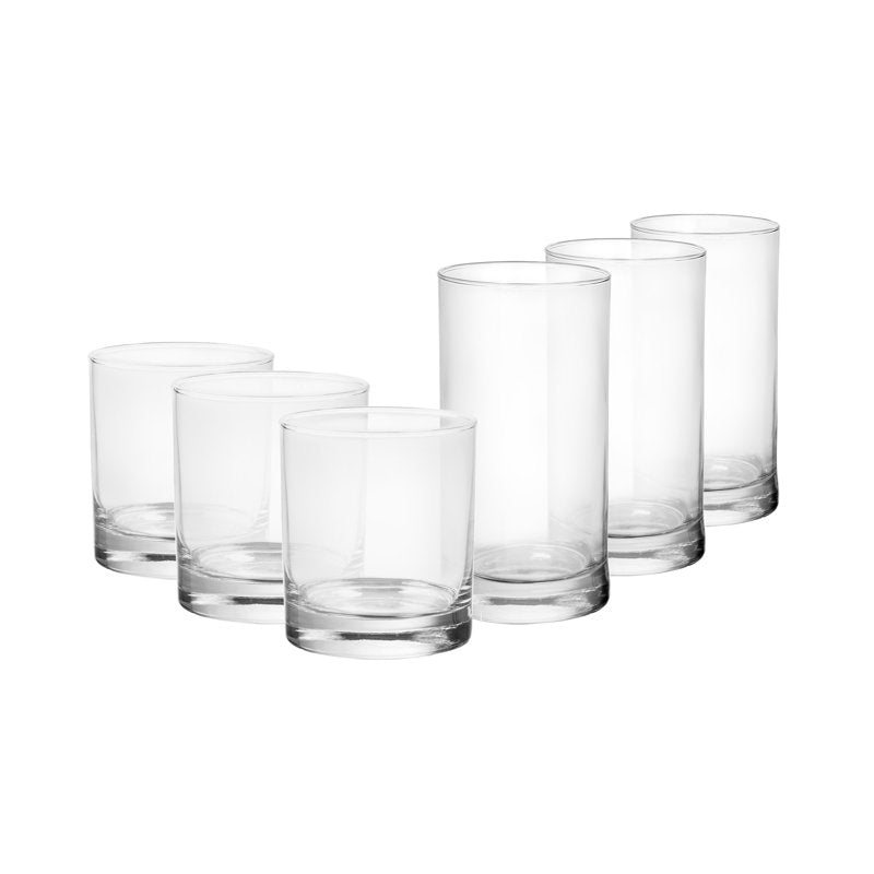 12-Piece Tennyson Glass Drinkware Set - 4 Pack