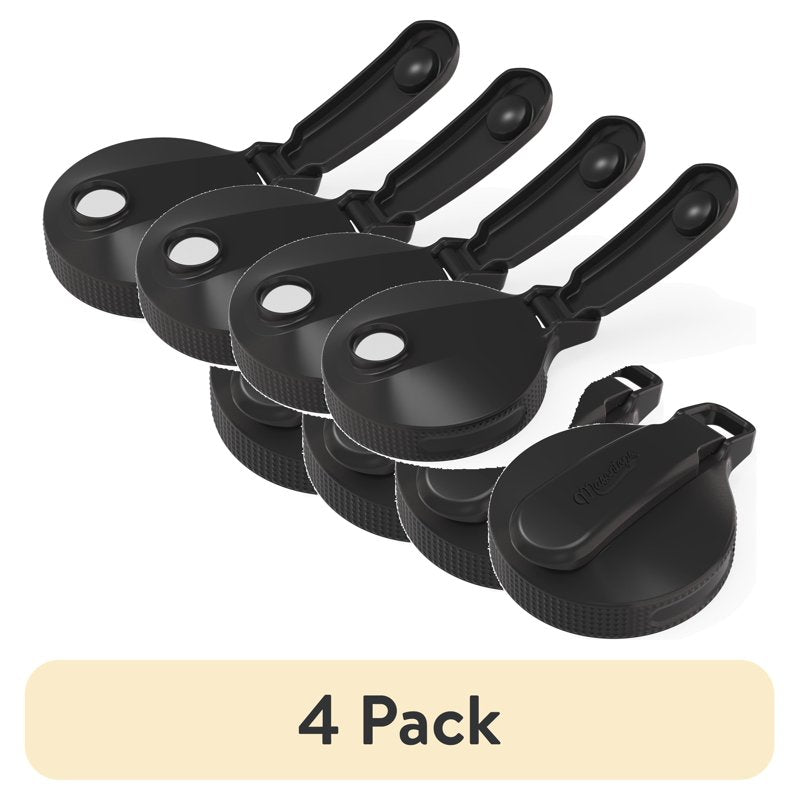 Wide Mouth Mason Jar Lids with Flip Top Pour Spout - 4 Pack