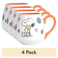 20oz Large Stoneware Mug - Peanuts Mother Baby (4 Pack)