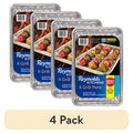 Disposable Grilling Pan 4 Pack - Slotted Aluminum Foil, 13.5 x 9.6 in.