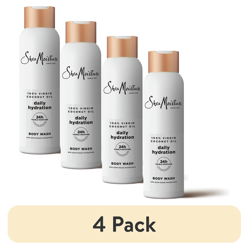 Hydrating Body Wash for Women with Virgin Coconut Oil - 4 Pack