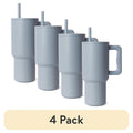 30 oz Insulated Stainless Steel Trek Tumbler - 4 Pack, Mystifying Blue