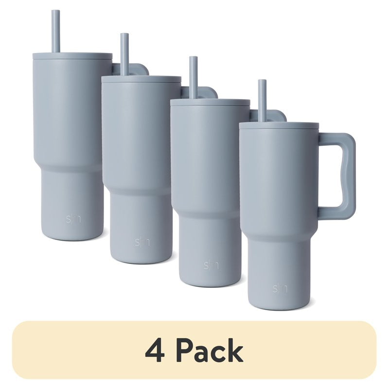 30 oz Insulated Stainless Steel Trek Tumbler - 4 Pack, Mystifying Blue