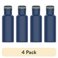 14 oz Stainless Steel Water Bottle with Chug Lid - 4 Pack, Blue