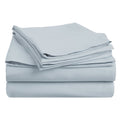 Twin Light Blue Egyptian Cotton Bedding Sheets & Pillowcases Set - 400 Thread Count