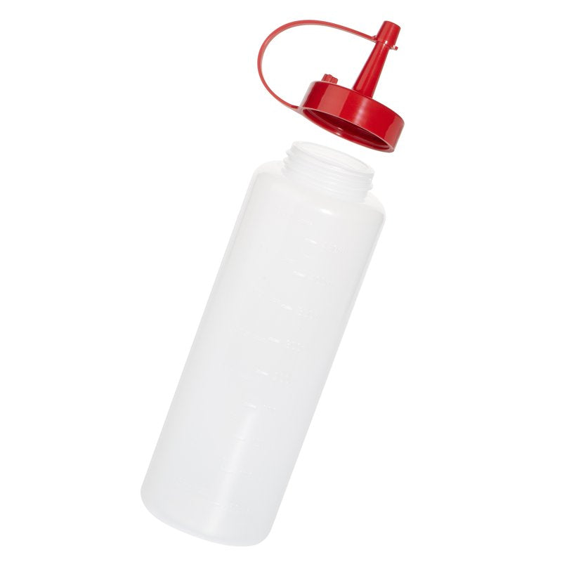 2 Pack Plastic Squeeze Condiment Bottles - 12oz & 16oz